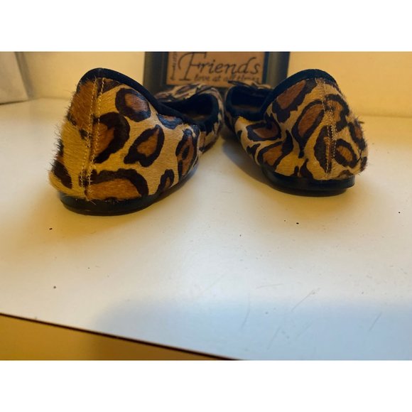 Sam Edelman Brown & Black Leopard Printed Felicia Ballet Flat 10 - Picture 3 of 5